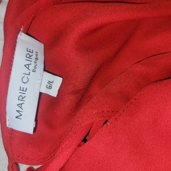 Marie Claire red sleeveless dress Sz.L - Picture 7 of 7